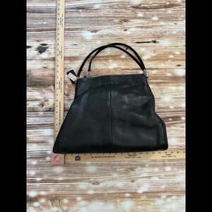 Coach Madison Phoebe Pebbled Leather Black Hobo Shoulder Bag 24621 Black Silver